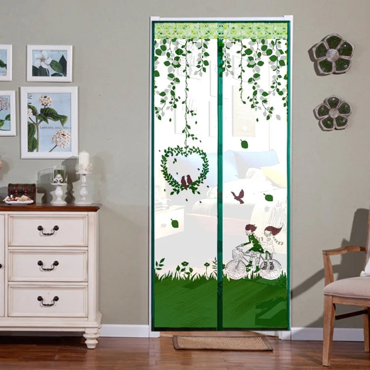 Mesh Door Curtain Magnetic Curtains Hands-free Anti Mosquito Insect Fly Bug Curtain Net Automatic Closing Window Screen Kitchen