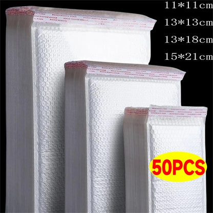 Wholesale White Bubble Envelopes Bag Waterproof Foam Bubble Mailers Shipping Envelope Bags Plastic Self Sealed Packing Pouches