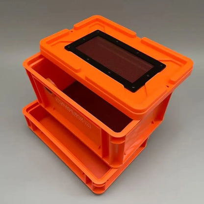 Cherry Cockroach Breeding Box Dubia Roach Cricket Breeding Container with Thermometer Small Insects Box Insect Enclosure Habitat