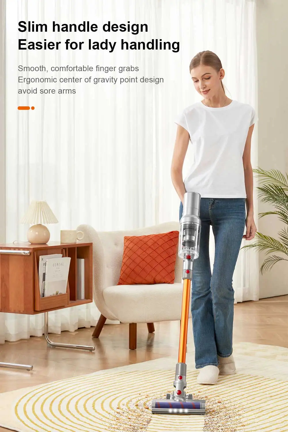 Handheld Cordless Wireless Vacuum Cleaner Liectroux I10, 27000PA, Smart Dust Detection, Big Touch Screen, Auto Speed