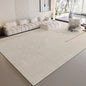 VIKAMA Wabi-Sabi Style Striped Rug Living Room Sofa & Coffee Table Mat Non-Slip & Easy-Care Bedroom & Office Rug Home Decor
