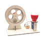 Mini DIY Hand Crank Generator Light Bulb STEM Science Experiment Kit & Education Model for Children Gift Toy Learning Project