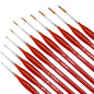 10/11pcs Miniature Paint Brushes, Detail Tip Paint Brushes Set With Ergonomic Handle - Suitable For Acrylic Painting, Oil, Wat