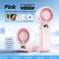 Portable High Speed Cooling Handheld Fan 3600mAh Rechargeable 100 Wind Speeds Adjustable Mini Foldable Air Cooling Turbo Fan