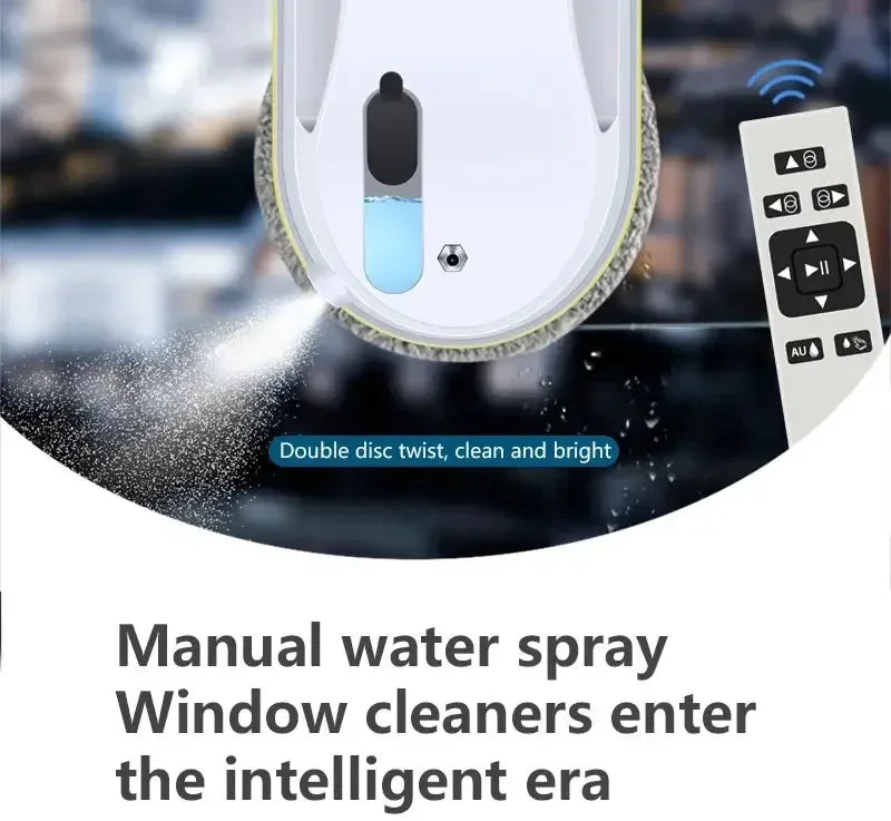 DIVEDEER Window cleaner for home use fully automatic single water spray window cleaner remote control window cleaner robot