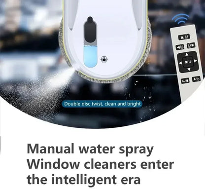 DIVEDEER Window cleaner for home use fully automatic single water spray window cleaner remote control window cleaner robot