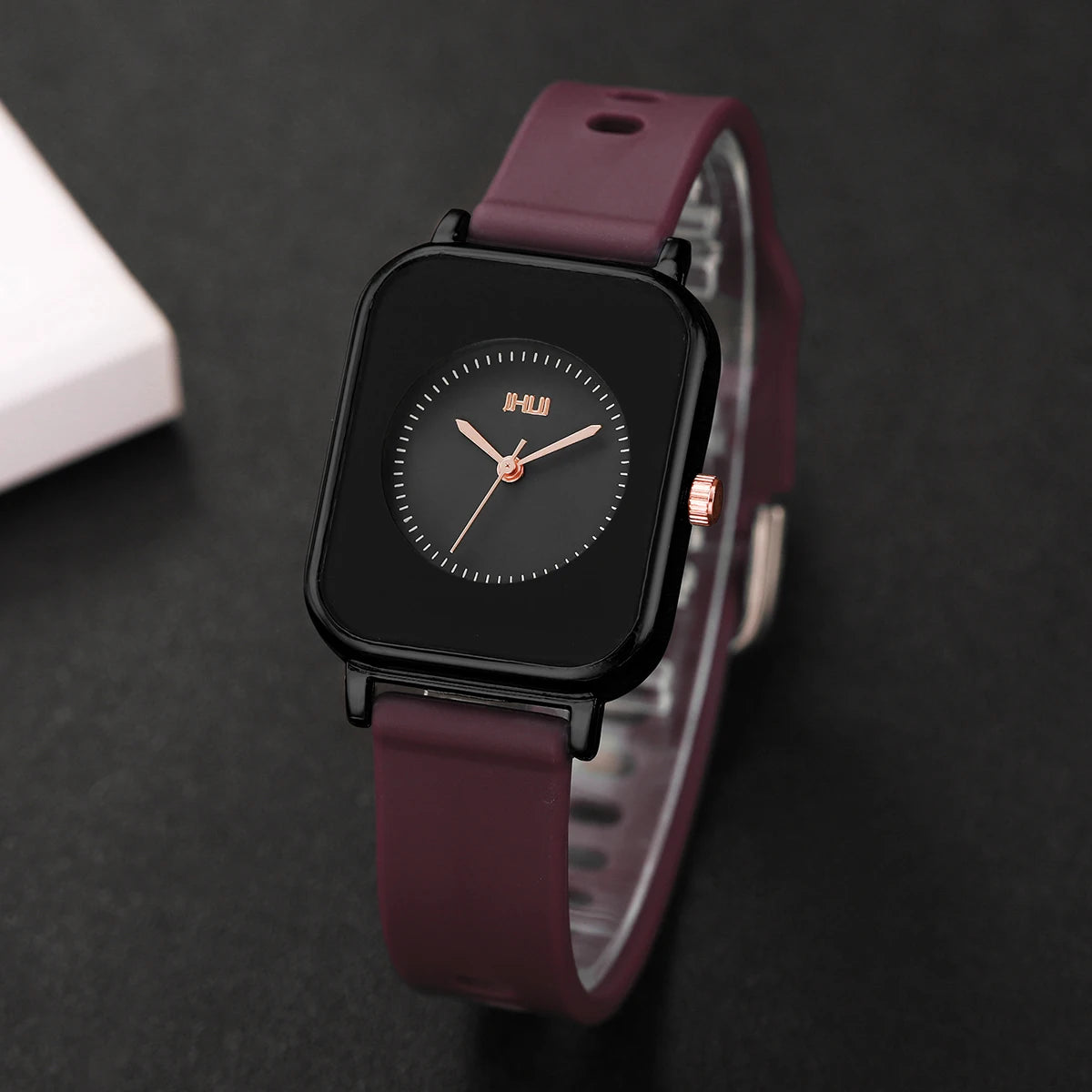 Fashion Rectangle Women Watches Casual Silicone Band Sports Watch Reloj Mujer Girls Clock Gift