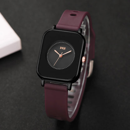 Fashion Rectangle Women Watches Casual Silicone Band Sports Watch Reloj Mujer Girls Clock Gift