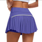 Fashion New Summer Sports Shorts Women Pleated Mini Skirt Anti Glare Short Skirt Running Outdoor Fitness Breathable Tennis Skirt