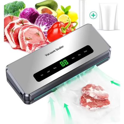 Electric Vacuum Sealer Built-in Cutter Kitchen Food Storage Seal Touch Button Dry/Wet Food Sealing Vacuum packaging machin