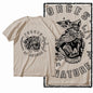 G41 Beige Vintage 100% Cotton Tiger Printed Men's T-shirt |  Streetwear Big Size Cool O-neck men's Tee Tshirt