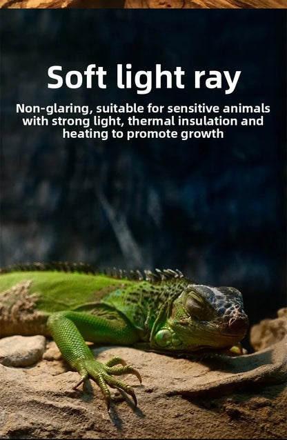 SuperRep Frosted UVA Reptile Heat Lamp-Daylight Basking Bulb for Tortoises & Bearded Dragons-Gentle Warming Light for Terrariums