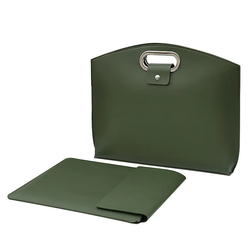 Laptop Bag Men Women Business Portable Computer Case Storage Purses Hand Document Bags Luxury Upscale Tote Waterproof Briefcase