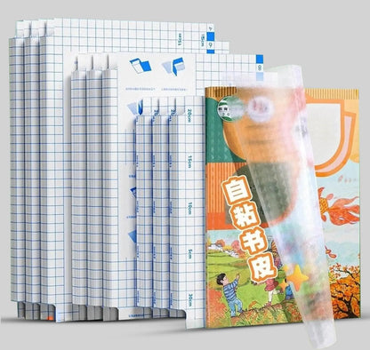 10-30Pcs A4/16K/22K Matte Clear Self-adhesive Book Cover Wrap Waterproof Textbook Skin Sleeve Students Book Wrapping Supplies