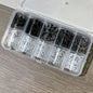 10 Rolls/Box New Black&White Lace Nail Transfer Stickers Sexy Lace Flower Full Wraps Nail Decals DIY French Manicure Decorations