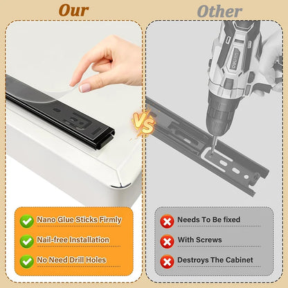 Kitchen Storage Box with Sliding Rail Pull-out Cabinet Storage Rack Spice Pantry Shelves Drawer Kitchen Organizer Basket