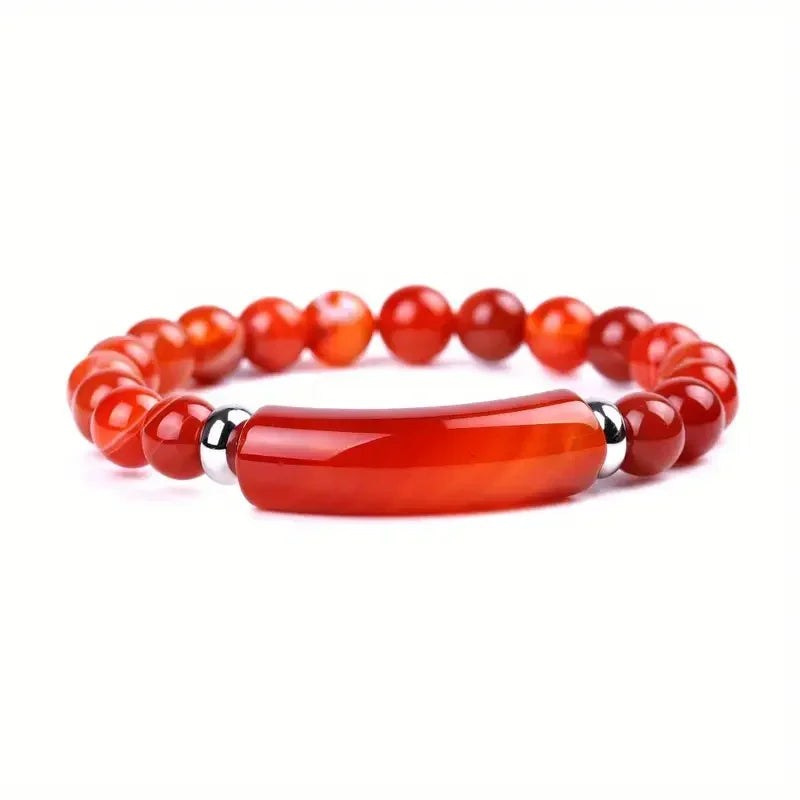 1pc Handmade Stone Bracelet Turquoise  Malachite Gemstone Crystal Rough Bracelet Body Energy Yoga