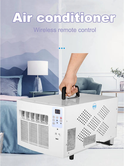 220V Mobile Small Air Conditioner 7m²Space Drainage-free Remote Control Power Saving Mini Cooling Heating Air Refrigerator 400W