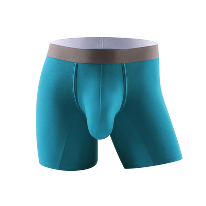 Large bag flat corner pants, long men's underwear sports shorts