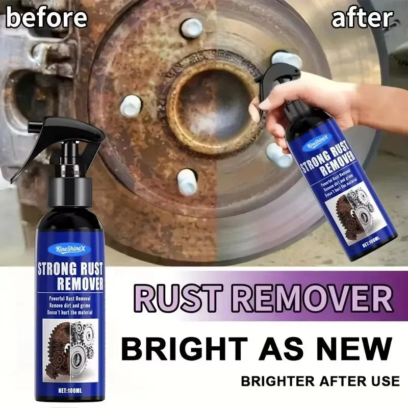 Automotive Car Rust Remover Spray Clean Metal Iron Quickly Auto Exhaust Pipe Rust Derusting Spray Stain Removal Agent