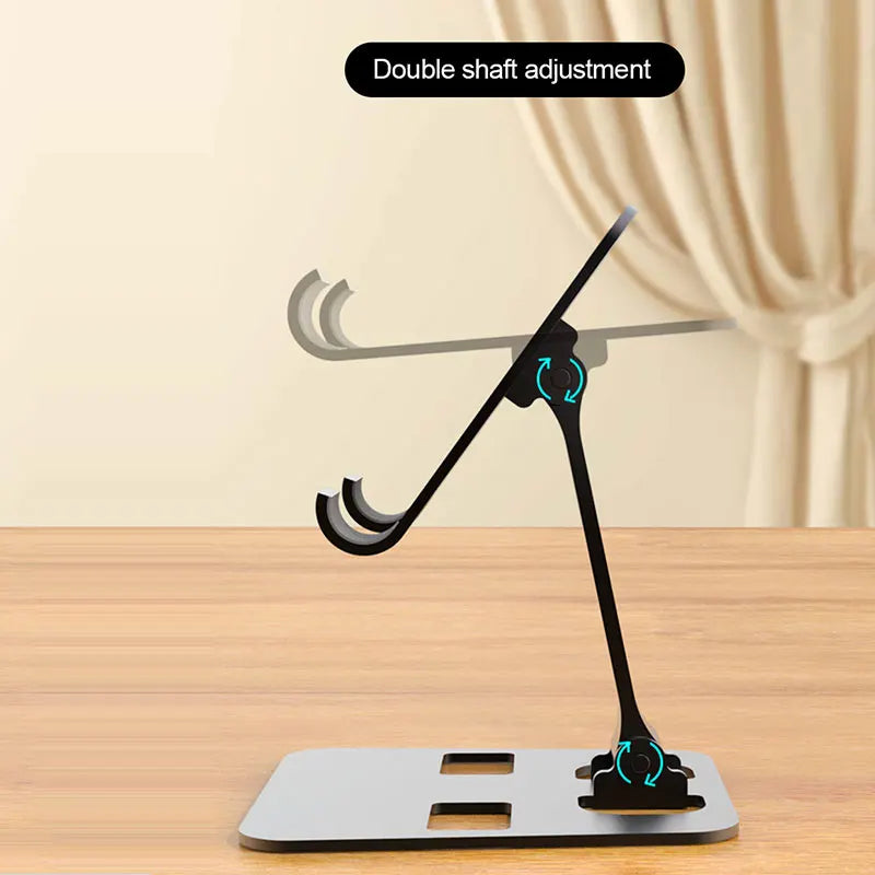 Portable Aluminum Alloy Phone Tablet Holder For iPad MiPad Samsung Tab MatePad Stand Mount Adjustable Flexible Mobile Stand