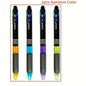 4 In 1 Multicolor Ballpoint Pens Creative Colorful Retractable Multifunction Pen Students Writing School Office Kawaii Supplies