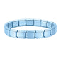 New Women's Men's Jewelry DIY 9MM Width Italian Elastic Charm Bracelet Solid Color Stainless Steel Fashion Bangle