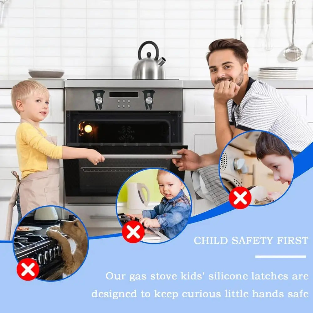 1PCS 5PCS Stove Knob Locks For Child Safety,Design Knob Safety Covers, Child Proof Oven Knob Locks, Prevent Accidental Touch