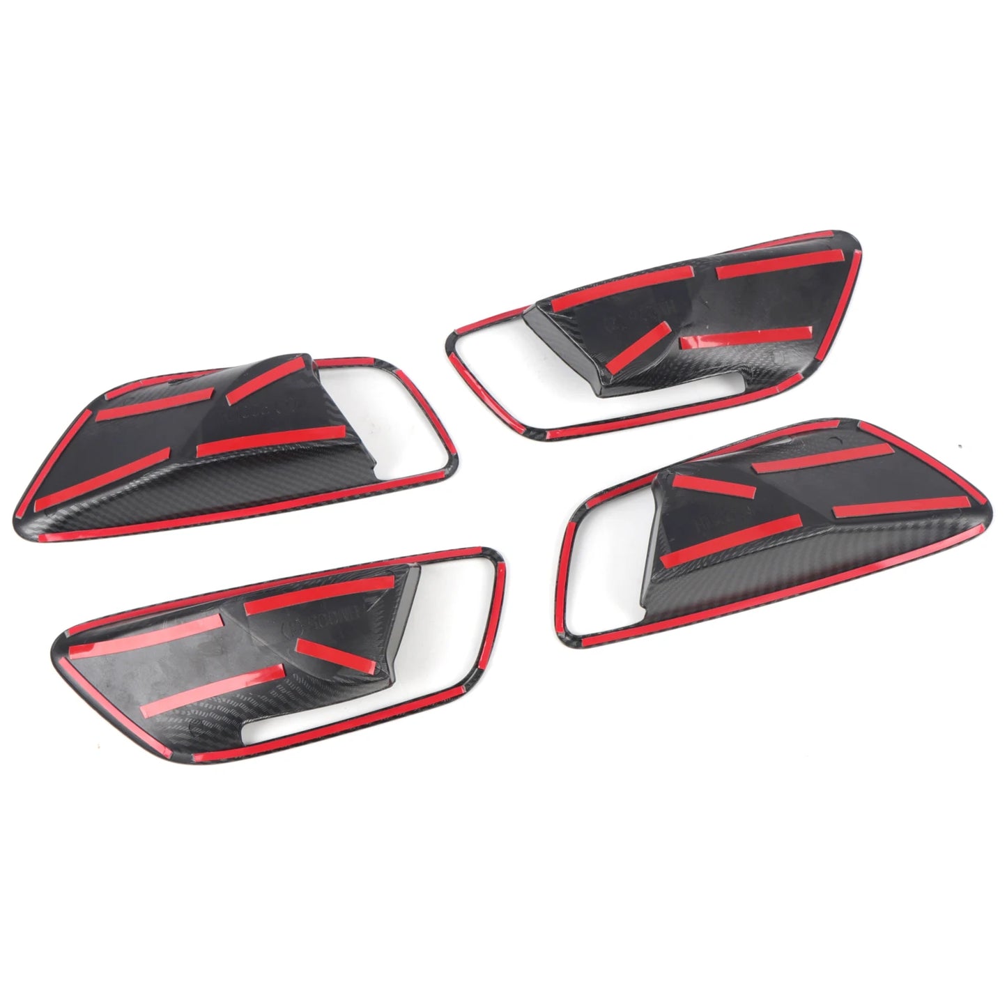 For Ford Puma 2019-2025 Car Inner Door Handle Cover Trim Decor Overlay ABS Carbon Fiber Style Interior Accessories 4PCS