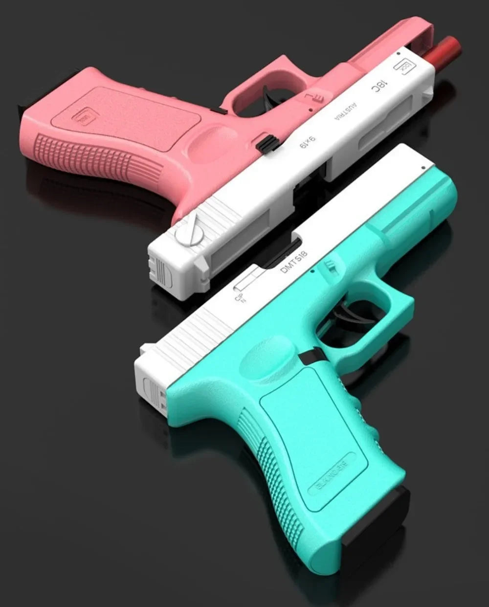 Mechanical G17 Soft Bullet Toy Gun Shell Throwing Continuous Firing Launcher Model Outdoor Sports Shooting Games for Children
