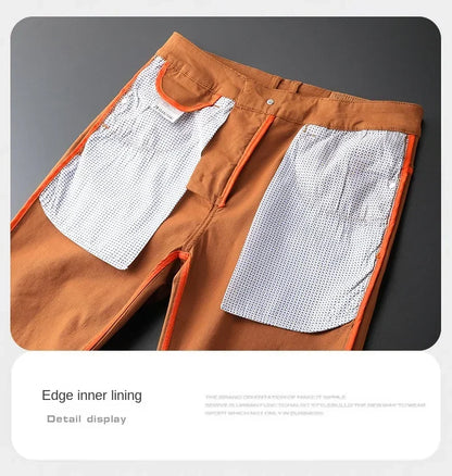 Seven-Color Stretch 97% Cotton and 3% Spandex Jeans Men Trendy Wild Simple High-End Slim-Fitting Small Straight Casual Trousers