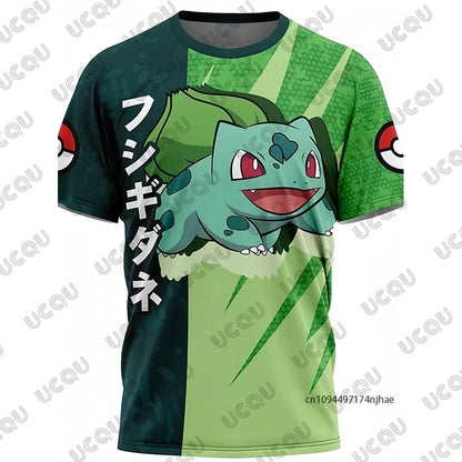 3D Full Print T-shirt Boys Girls Purple Lightning Anime Casual Oversized Children Short Sleeve Tops