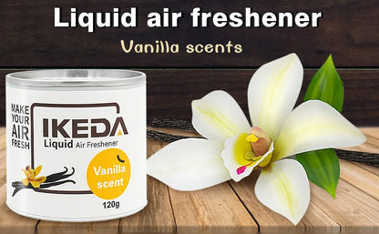 IKEDA Liquid Air Freshener - 120 grams. Provides fresh fragrance for both Car and indoor air, effectively deodorizes