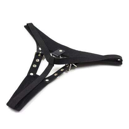 BDSM Bondage Harness Briefs Pant Hole Sex Toys For Woman PU G-strings Panty Masturbation Underwear Panties Chastity Strap Belt