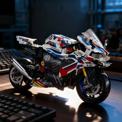 1:8 Motorcycle Building Blocks Set Super Motorbike Model Kit Technical Racing  Assembled Toys Gifts 