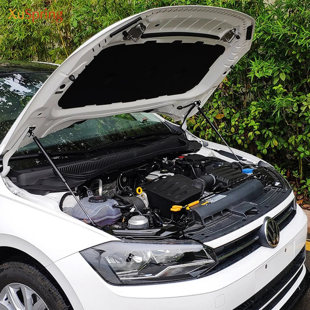 For VW Polo 2019-2025 AW MK6 Refit Bonnet Hood Gas Spring Shock Lift Strut Bars Support Hydraulic Rod Car-styling