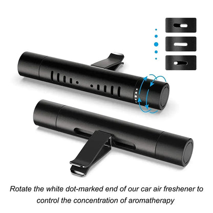 Car Fragrance Custom Vent Clip Cylindrical Essential Oil Car Diffuser Vent Clip with 10 Refill Sticks for Auto Office Kitchen