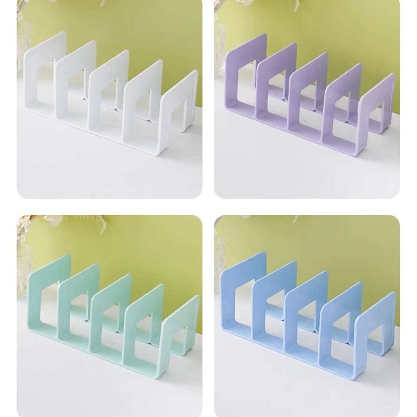 Multifunctional storage bookshelf, storage book stand, desk organizing rack, CD files, school office supplies