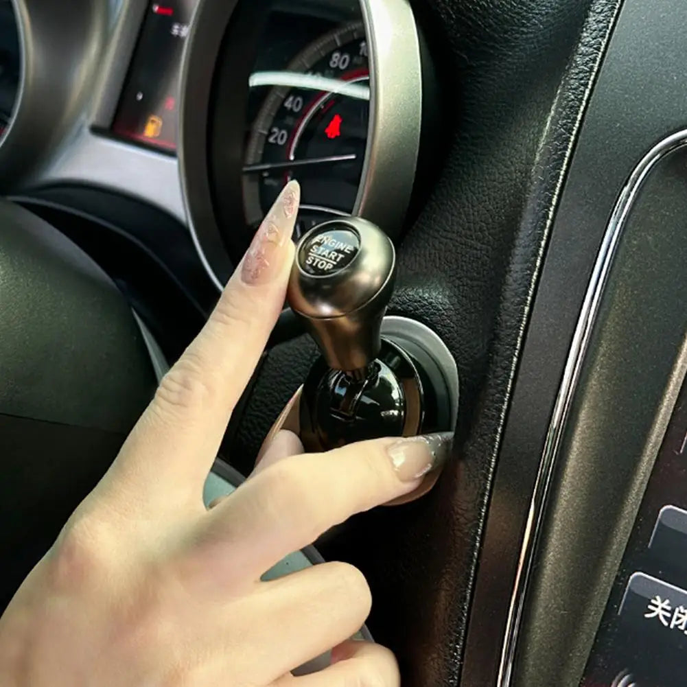 Full Metal Car Engine Start Stop Button Joystick Cover Universal Ball Push Start Button Lever Rocker Auto Interior Trim