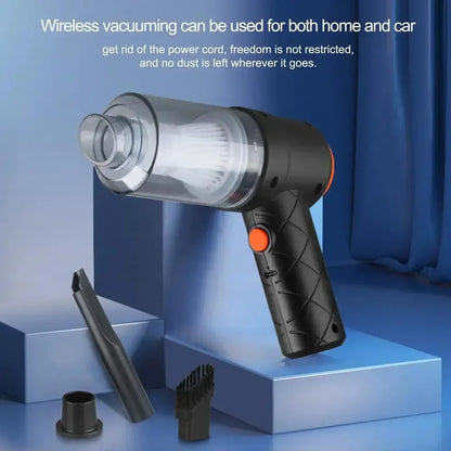 9000Pa Wireless Car Vacuum Cleaner USB Charging 1200mAh Portable Cleaning Appliance Mini Wet and Dry Vacuum Cleaner Household