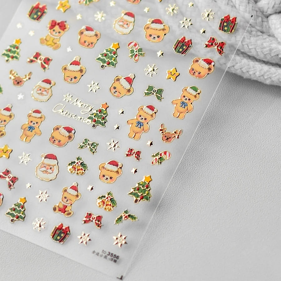 Luxury 5D Floral Nail Art Stickers Gold Silver Chinese Style Metal Frame Shiny Crystal Rhinestone Self Adhesive Manicure Decal