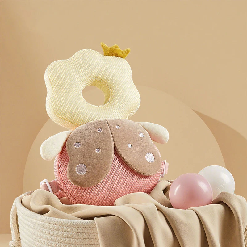 AIBEDILA Toddler Baby Head Protector Newborn Headrest Security Pillows Backpack Cartoon Kids Safe Learn to Walk Support Cushion