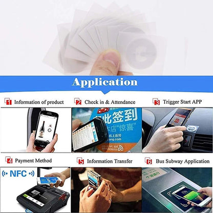 NFC tag M1K sticker ISO14443A 13.56MHZ S50 NFC sticker for access control system