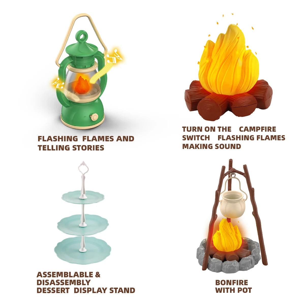 Kids Camping Tent Set Baby Playground Miniature Foods Children's Tent House Indoor Outdoor Parent-Child Interactive Game Toys