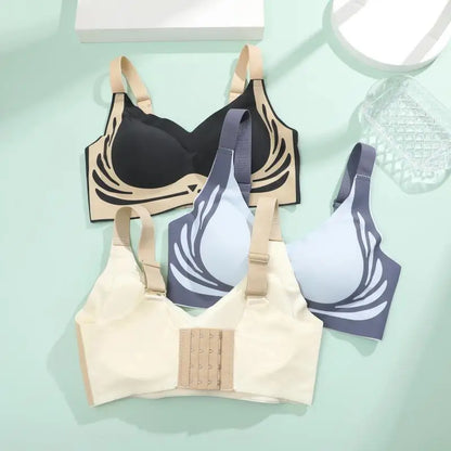1/2Pcs/Set Women Push Up Bras Seamless Comfortable Angel Wings Bras Set Trendy Soft Breathable Underwear Female No Wire Lingerie