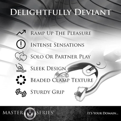 Nipple Clip Metal Chain Clip Clitoral Clip Adult Sex Toy Slave Bucket BDSM Small Water Bucket Silver Iron Chain Clip Suitable Fo