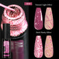 Gold Silver Metallic Liner Paint Gel Nail Polish Chrome Mirror Metal Effect Super Bright French UV LED Semi Permanent Nail Gel