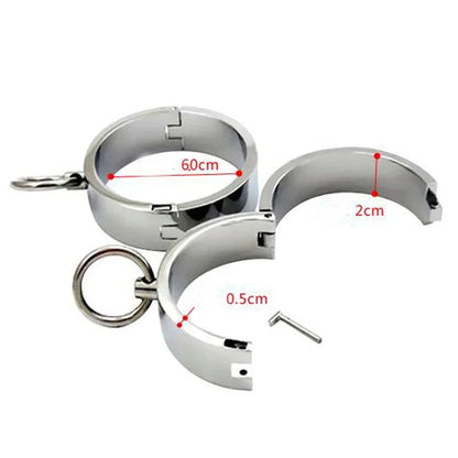 Metal Steel Ankle Wrist Cuff Handcuffs Restraints Slave BDSM Bondage Intimate Adult Game Sex Shop for Couples Sex Products