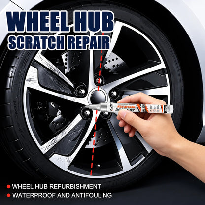Automotive Chrome Scratch Repair Pen Metal Surface Touch‑Up Restore Coating for Car Rim Window Trim Household Metal Fixtures