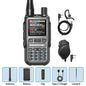 BAOFENG UV 5R Mini Walkie Talkie Dual PTT Bluetooth Programming Wireless Copy Frequency AM FM Long Range Small Size Ham Radio
